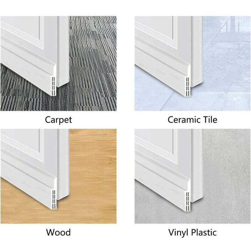Cold-Resistant Silicone Door Bottom Seal, Windproof and Soundproof Door Insulation, Adhesive Silicone Sealant for Garage Door Seal, 100 cm - Image 3