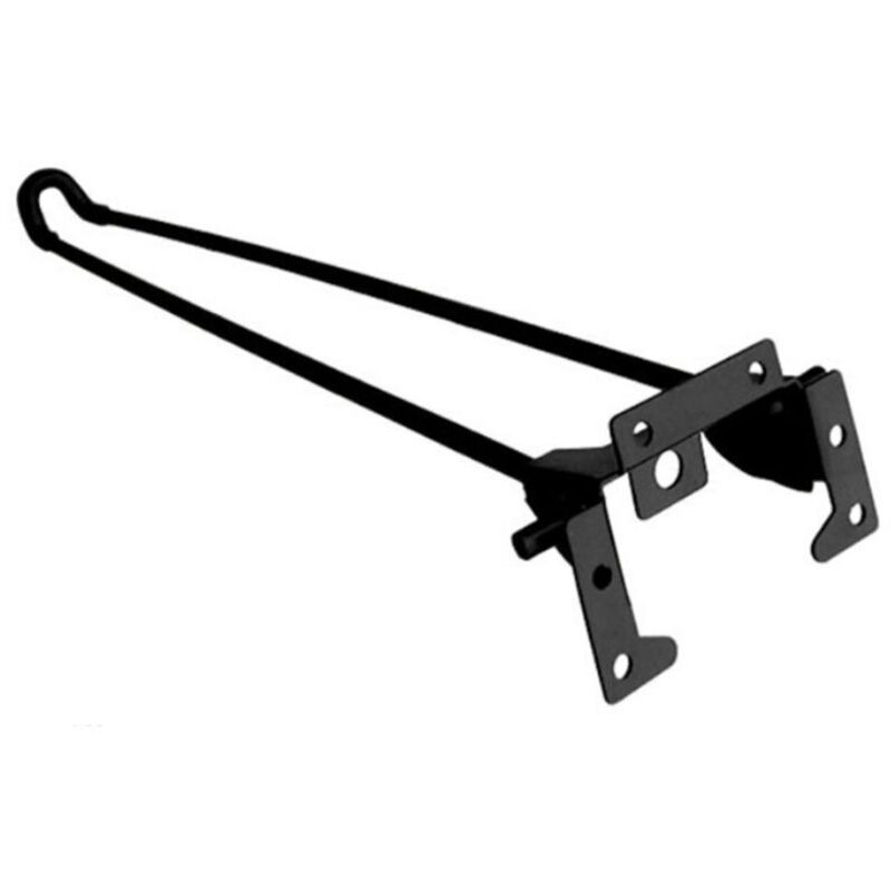 Folding Hairpin Table Legs, Heavy Duty Black Metal Two Rod Support Legs DIY Furniture Accessories Bench Computer Table Legs 51 cm - Image 2