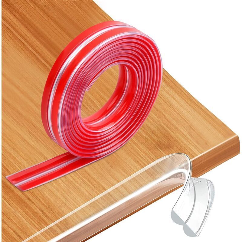 Baby Corner Protector Strip for Tables, Transparent Baby Furniture Protector, Furniture Protection Strip, Pre-Adhesive PVC Edge and Corner, 6 m - Image 1