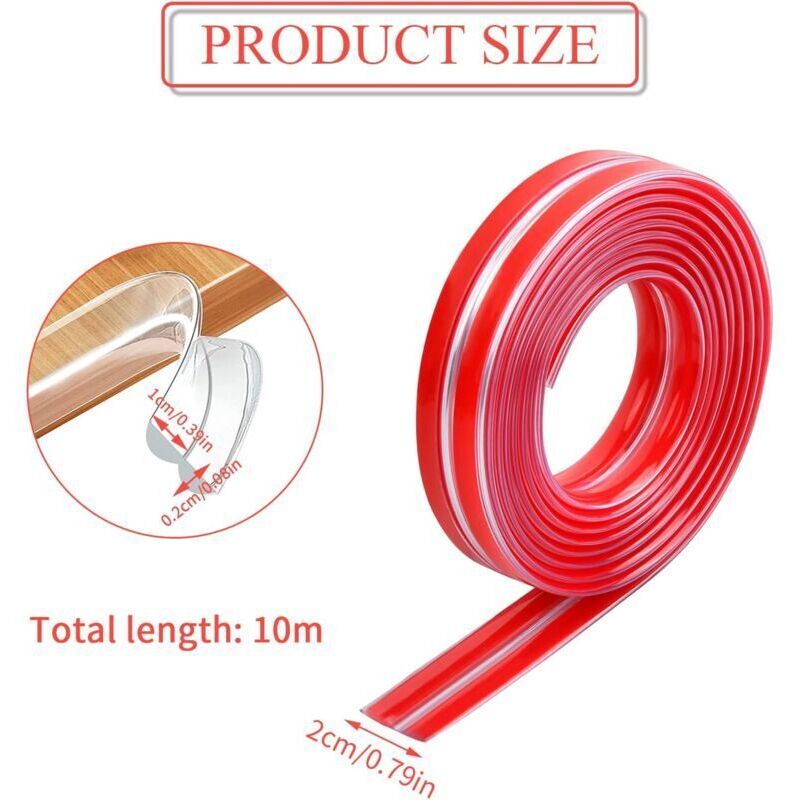 Baby Corner Protector Strip for Tables, Transparent Baby Furniture Protector, Furniture Protection Strip, Pre-Adhesive PVC Edge and Corner, 6 m - Image 3