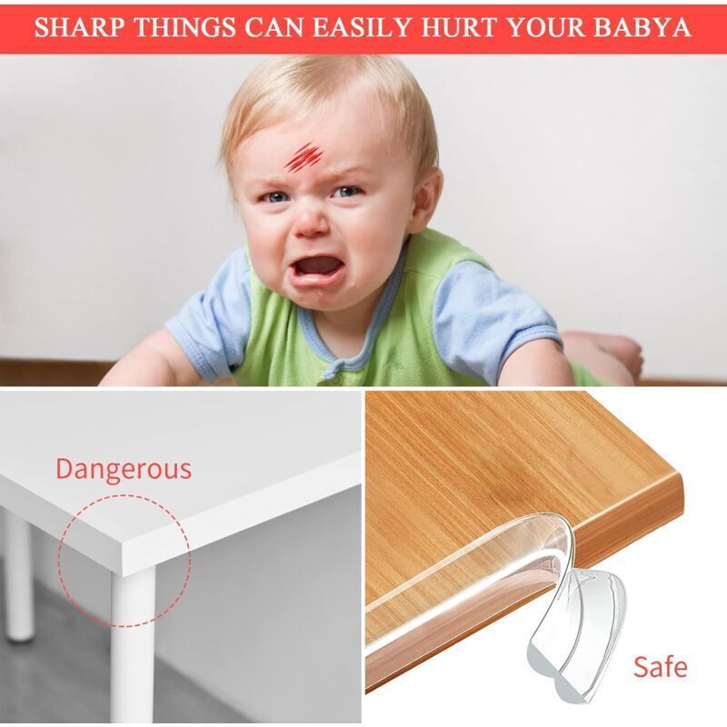 Table Corner Protector Baby, Transparent Baby Furniture Protector, Furniture Protection Strip, Pre-Adhesive PVC Baby Edge and Corner Protector, 6 m - Image 4