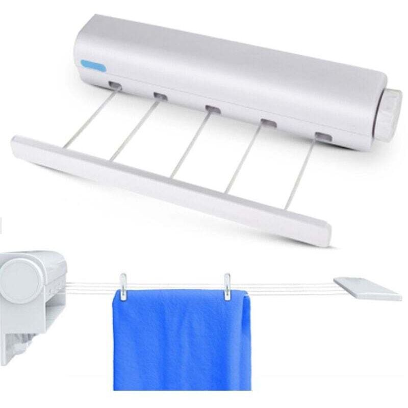 Indoor and Outdoor Wall Mounted Clothes Dryer, Extendable Clothes Line 3.7 m - Image 2