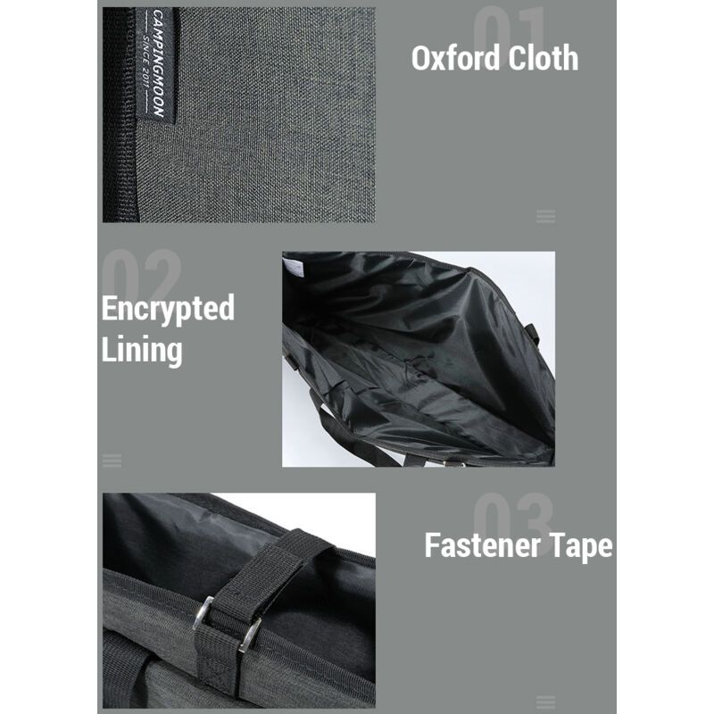 Oxford Folding Table Storage Bag Camping Table Storage Bag Picnic Table Carry Bag, 60 x 40 x 12 cm - Image 4