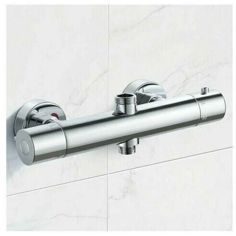 Thermostatic Column, Brass Shower Faucet High G3 4, Low G1 2, 26.4 mm, 21 mm, 150 mm - Image 1