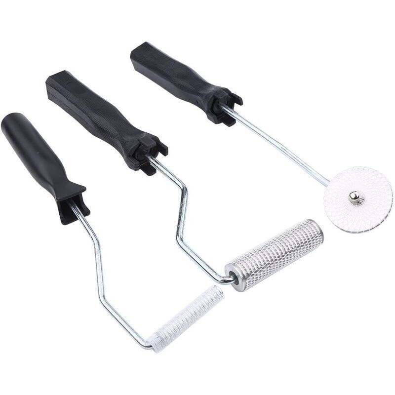 3 Pcs Bubble Remover Roller, Fiberglass Rollers Bubble Paddle Roller DIY Accessory for FRP Resin and Air Bubble Removal - Image 1