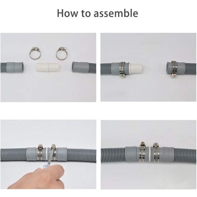 Drain Hose, Washing Machine Extension Kit, Washing Machine Drain Hose, Universal Drain Hose, Water Drain Hose, Washing Machine Hose, 3 m - Image 3