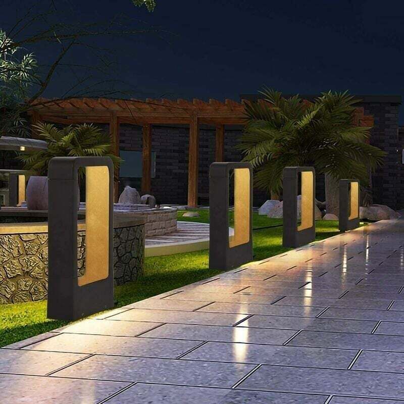 LED 7W 3000K IP65 Electrical Socket Light Post Terrace Outdoor Lighting Garden Lamp Black Warm White Design Waterproof Decorative Lighting IP65 - Image 2