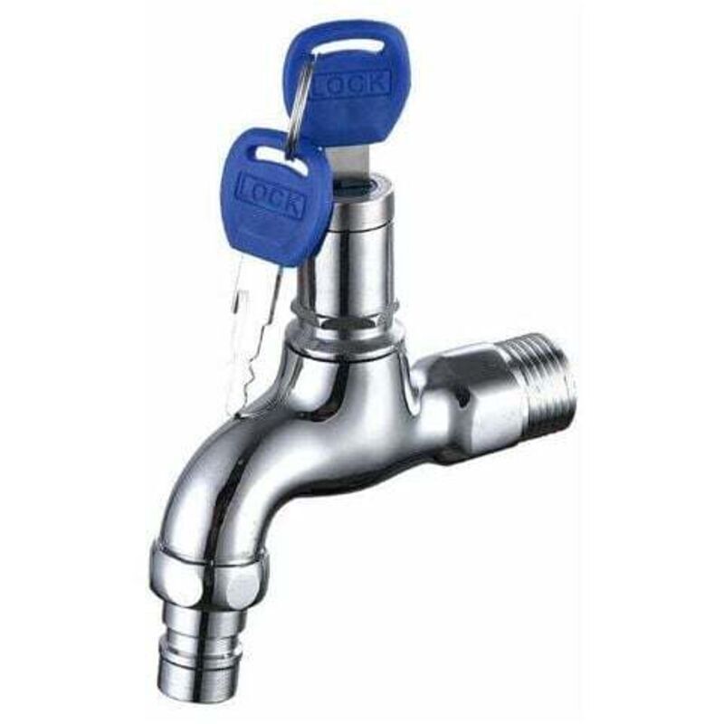 Anti-Theft Outdoor Faucet, Anti-Theft Brass Faucet, Lockable Outdoor Faucet, for Washing Machine in Garden - Image 1