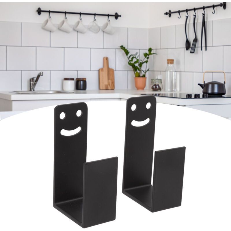 Wall Mounted Pot Lid Rack, Adjustable Stainless Steel Cabinet Lid Holder for Kitchen - Image 1