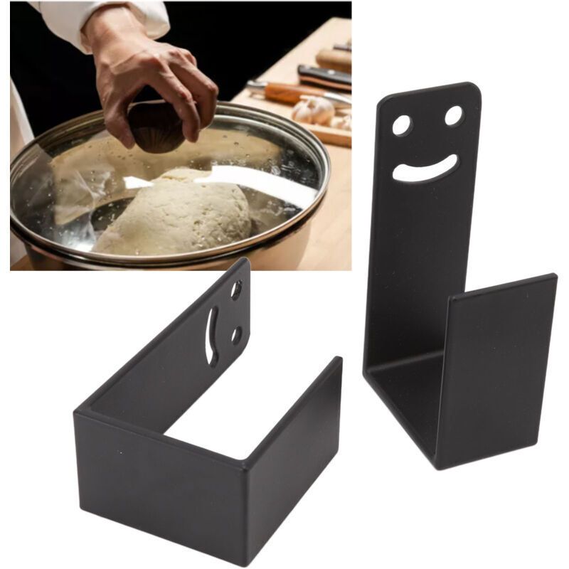 Wall Mounted Pot Lid Rack, Adjustable Stainless Steel Cabinet Lid Holder for Kitchen - Image 2