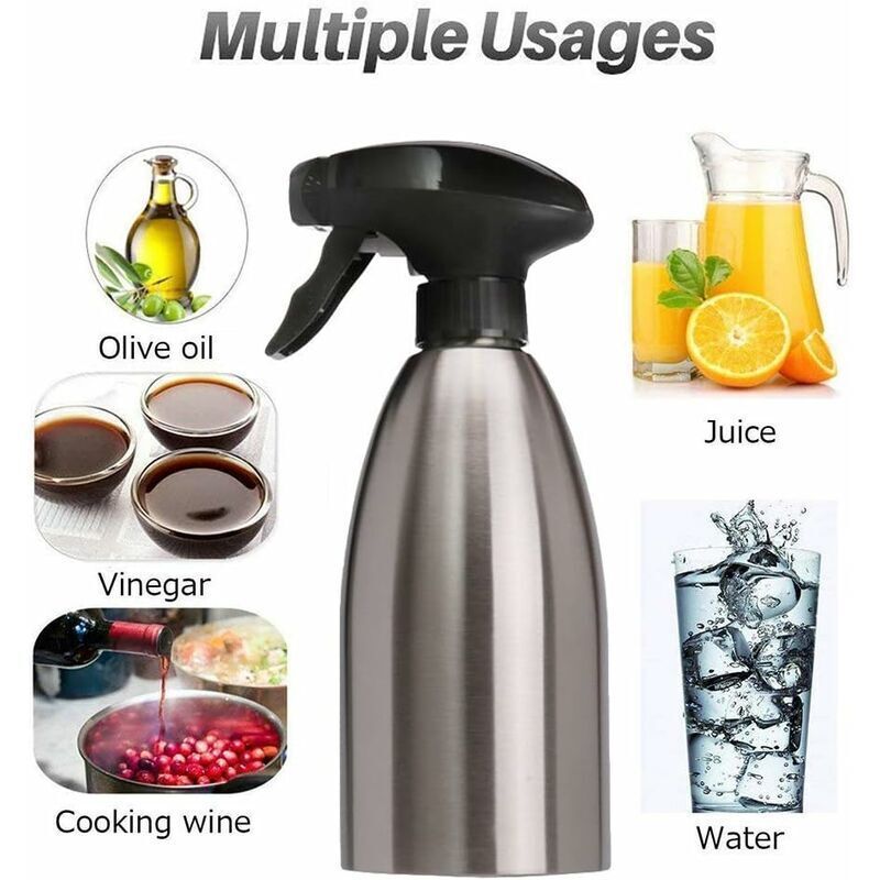Olive Oil Sprayer, Oil Spray, Oil Spray for Cooking, BBQ, Baking, Barbecue, Cooking, Salad, 500 ml - Image 3