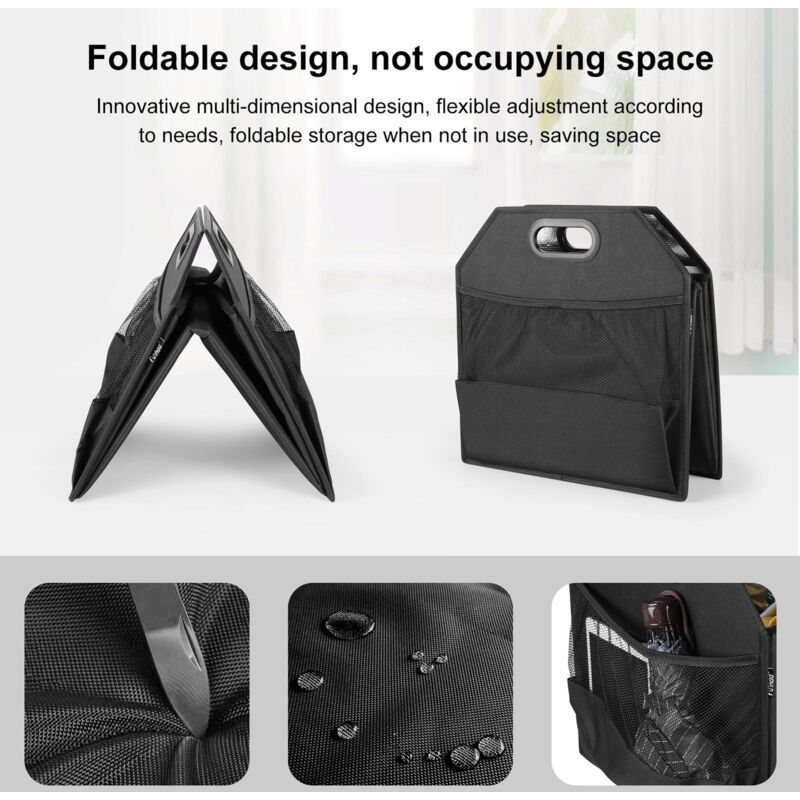Large Trunk Organizer with Removable and Waterproof Cooler Bag, Durable 600D Nylon Material - Image 4