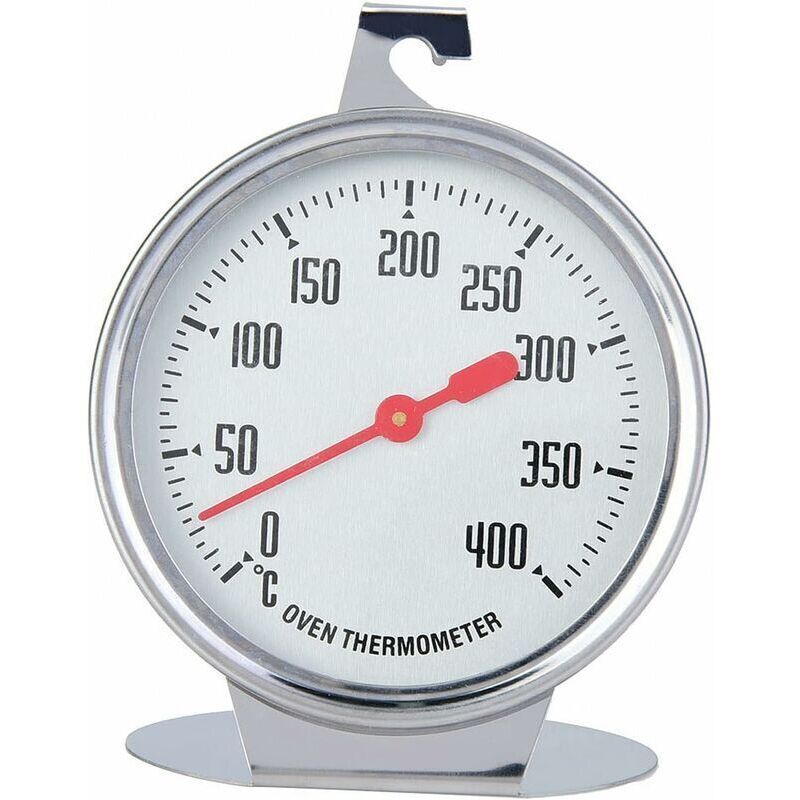 Oven Cooking Thermometer, Temperature Gauge Instant Read Thermometer Stainless Steel Probe with Hook for Oven Cooking or BBQ, 7 x 9 cm - Image 1