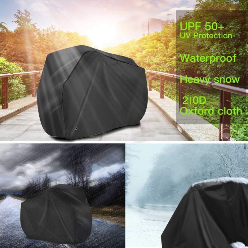 Bike Cover, 210D High Quality Waterproof Bicycle Cover Polyester Oxford, Suitable for Bicycles and Electric Motorcycles and Scooters - Image 2