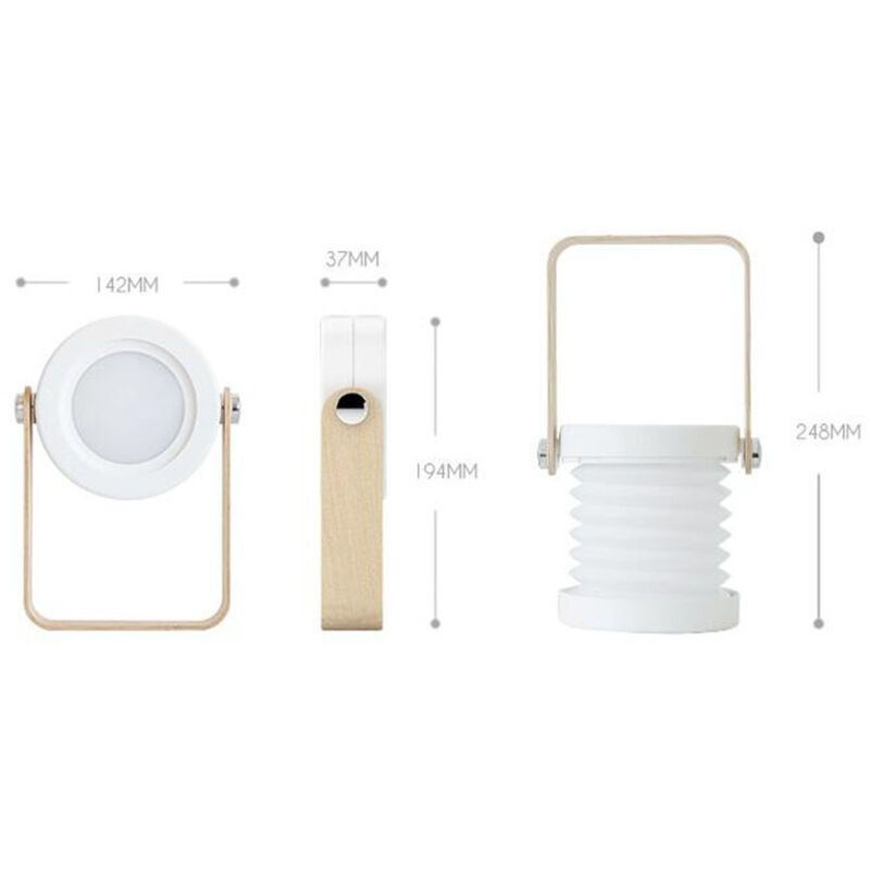 Bedside Lamp Dimmable Touch Light, Portable Bedside Lamps for Bedside Lamp with Portable Nightstand Safe Night Light - Image 3