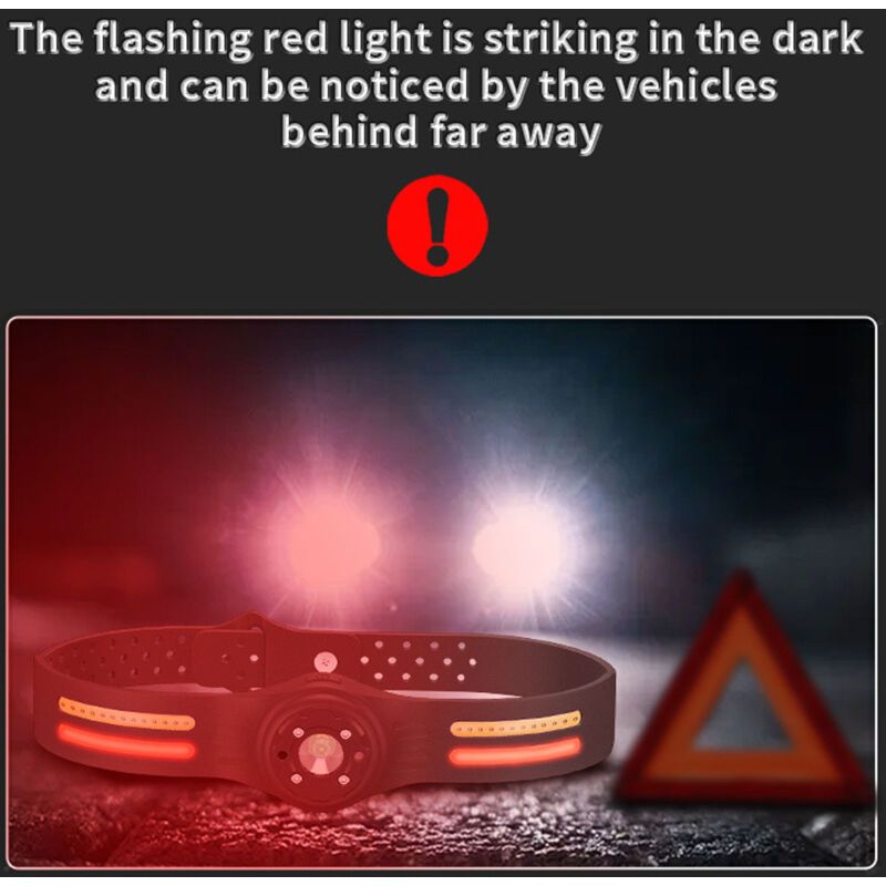 COB Headlamp, Lightweight Weight Sensing Headlamp, Rechargeable, Adjustable Angle, Bright Headlamp for Camping - Image 2