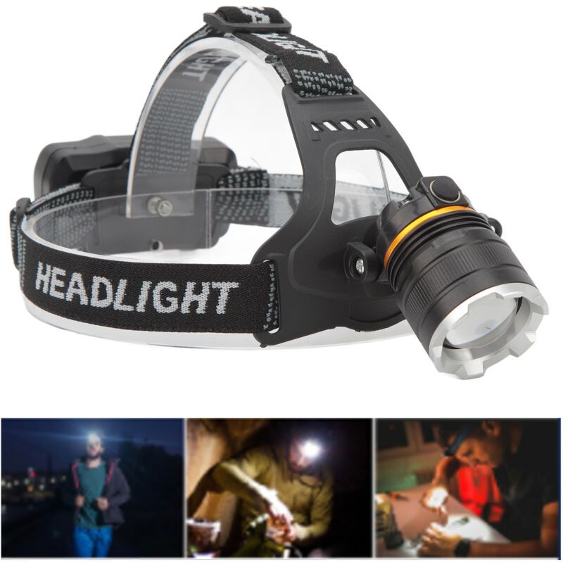 Rechargeable Headlamp High Brightness Adjustable Zoom Waterproof Lightweight Headlamp for Outdoor Night Fishing - Image 1