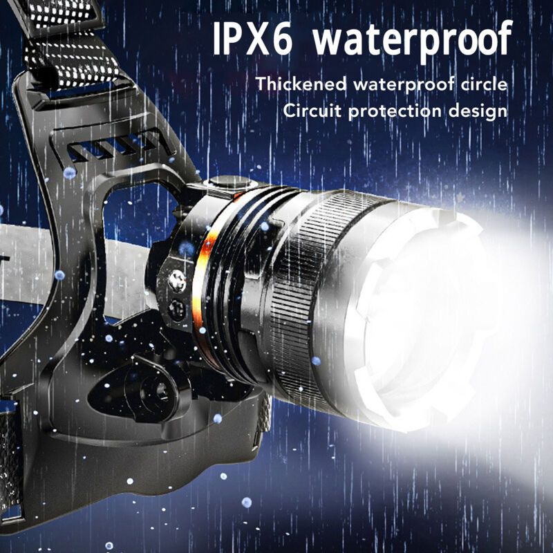 Rechargeable Headlamp High Brightness Adjustable Zoom Waterproof Lightweight Headlamp for Outdoor Night Fishing - Image 3
