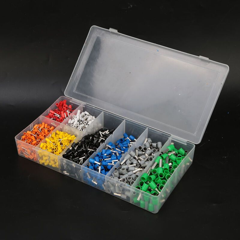 1200 Pcs Box Pre Insulated Ferrule Crimp Tube Terminal Wire Connector - Image 2