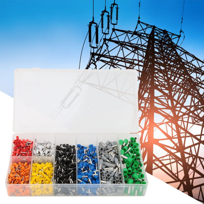 1200 Pcs Box Pre Insulated Ferrule Crimp Tube Terminal Wire Connector - Image 3