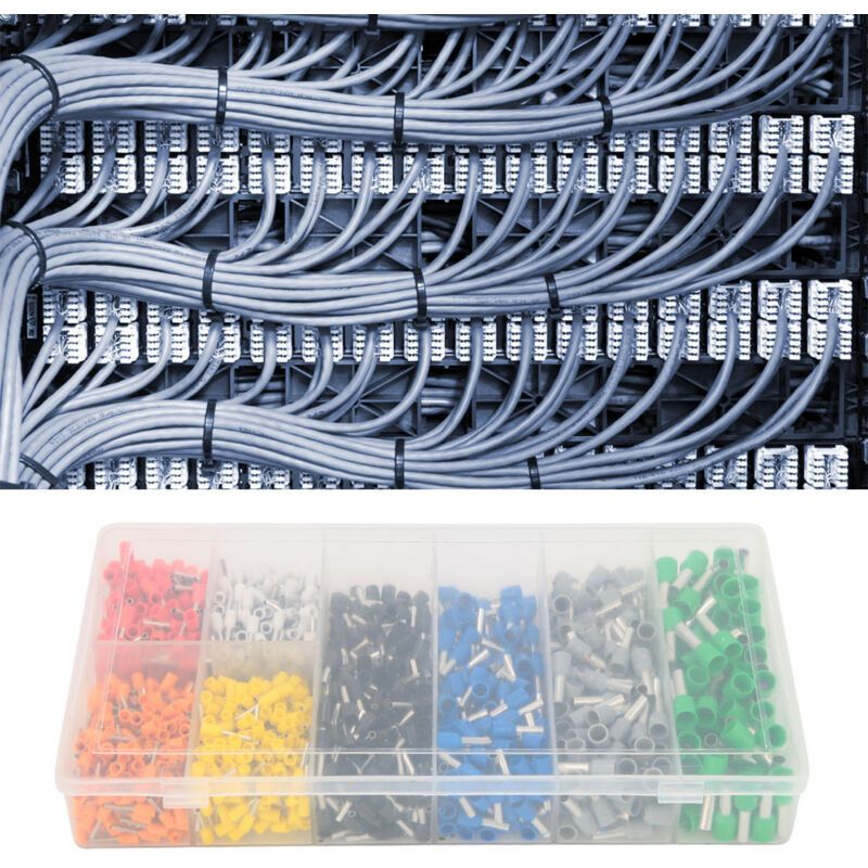 1200 Pcs Box Pre Insulated Ferrule Crimp Tube Terminal Wire Connector - Image 4