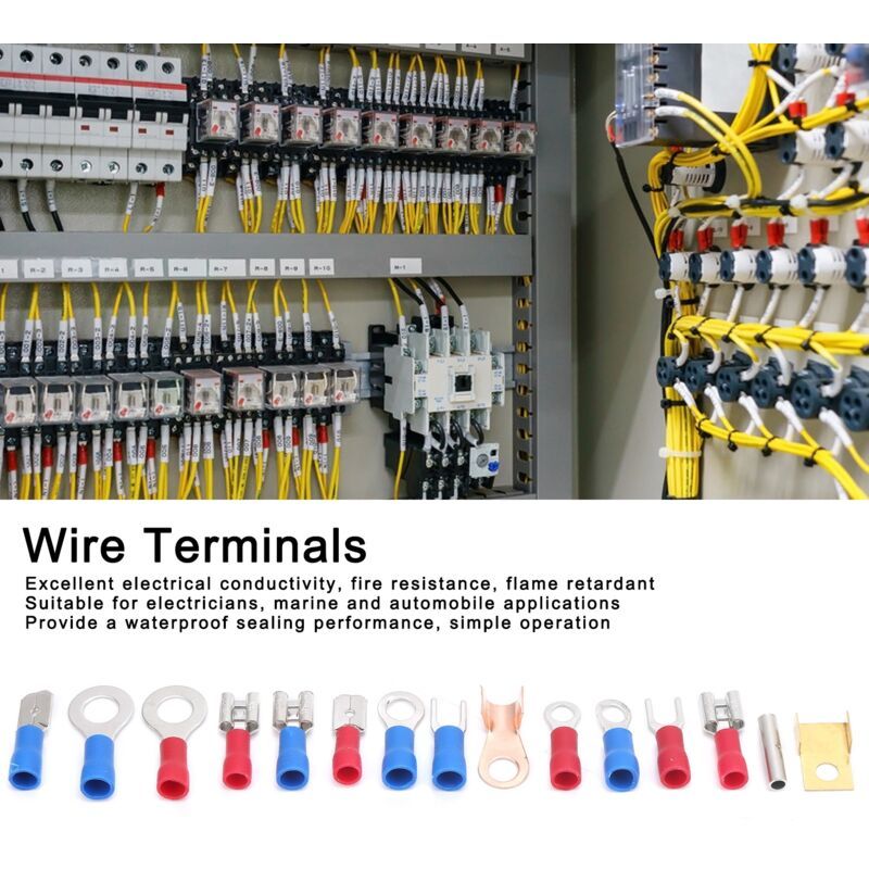 300 Pcs Cold Pressed Pre-Insulated Round Terminals Electrical Wire Terminal Connector - Image 4