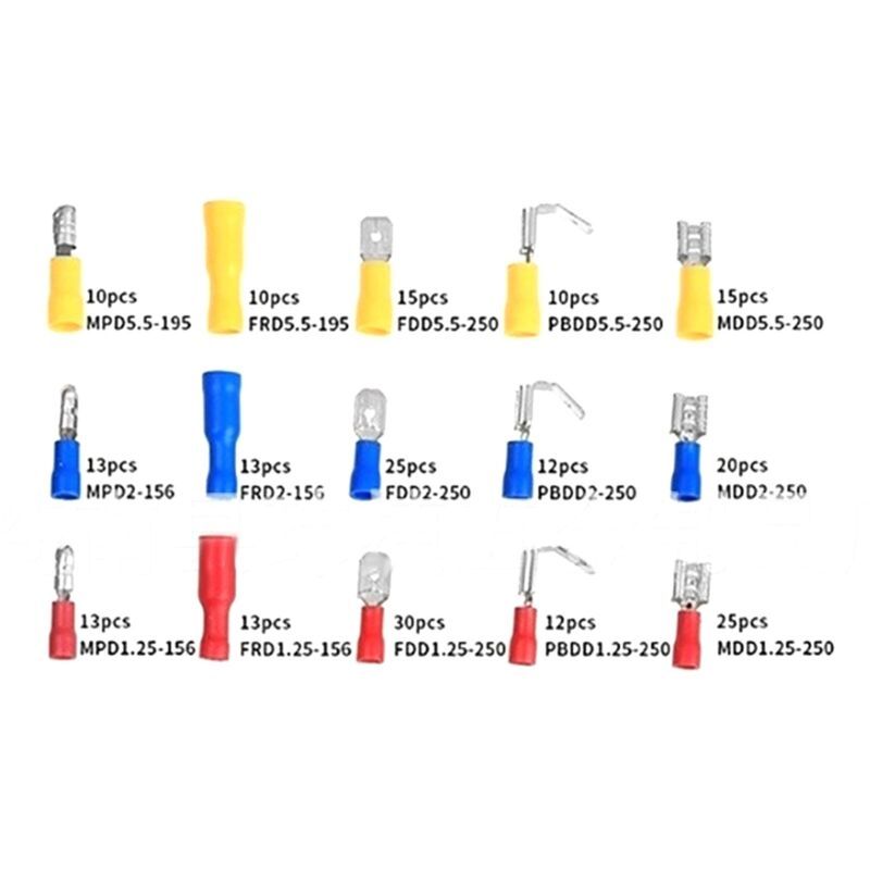236 Pcs Crimp Terminal Set Insulating Tube Connector Block Wire Connection Accessories - Image 3