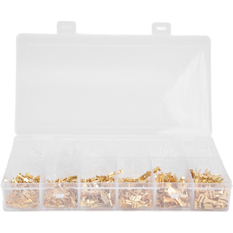 450 Pcs Wire Crimp Terminal Block Male Female Quick Splice Connectors for Batteries - Image 1