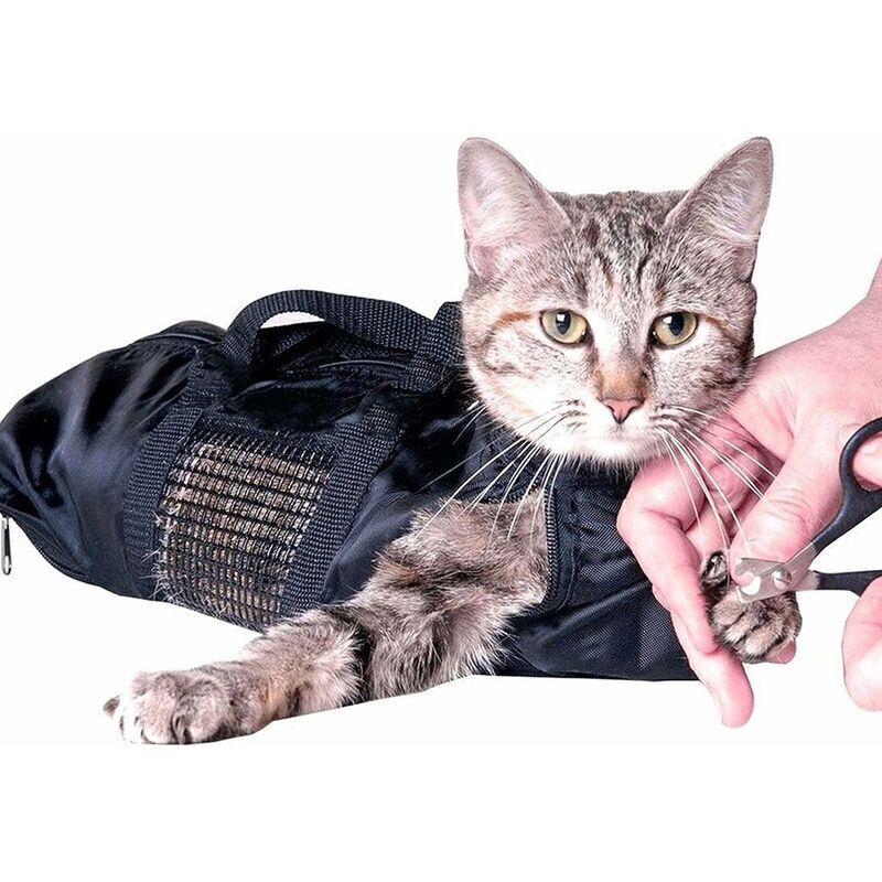 Cat Grooming Bag, Durable and Versatile Cat Restraint Bag to Keep Cats Safe During Grooming and or Bathing - Image 3