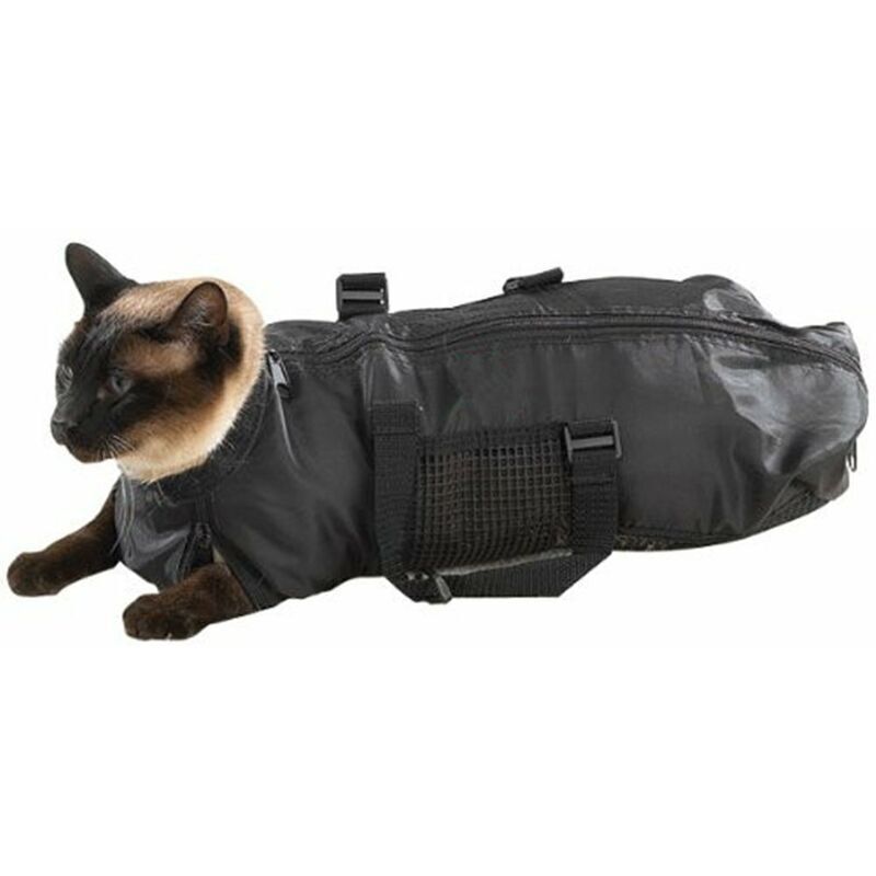 Cat Grooming Bag, Durable and Versatile Cat Restraint Bag to Keep Cats Safe During Grooming and or Bathing - Image 4