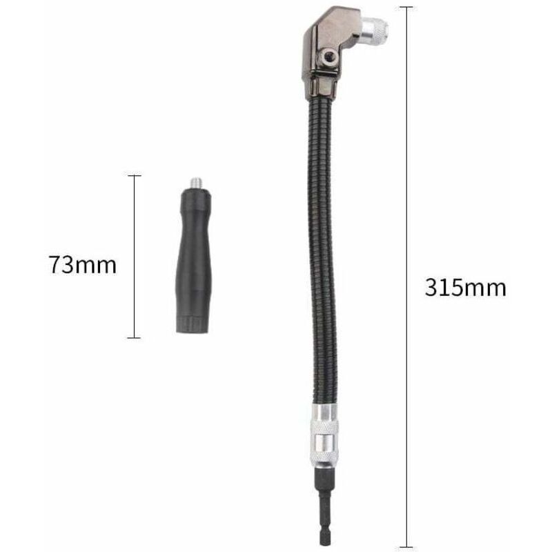 1 4 Flexible Right Angle Drill Screwdriver Attachment for Woodworking - Image 3