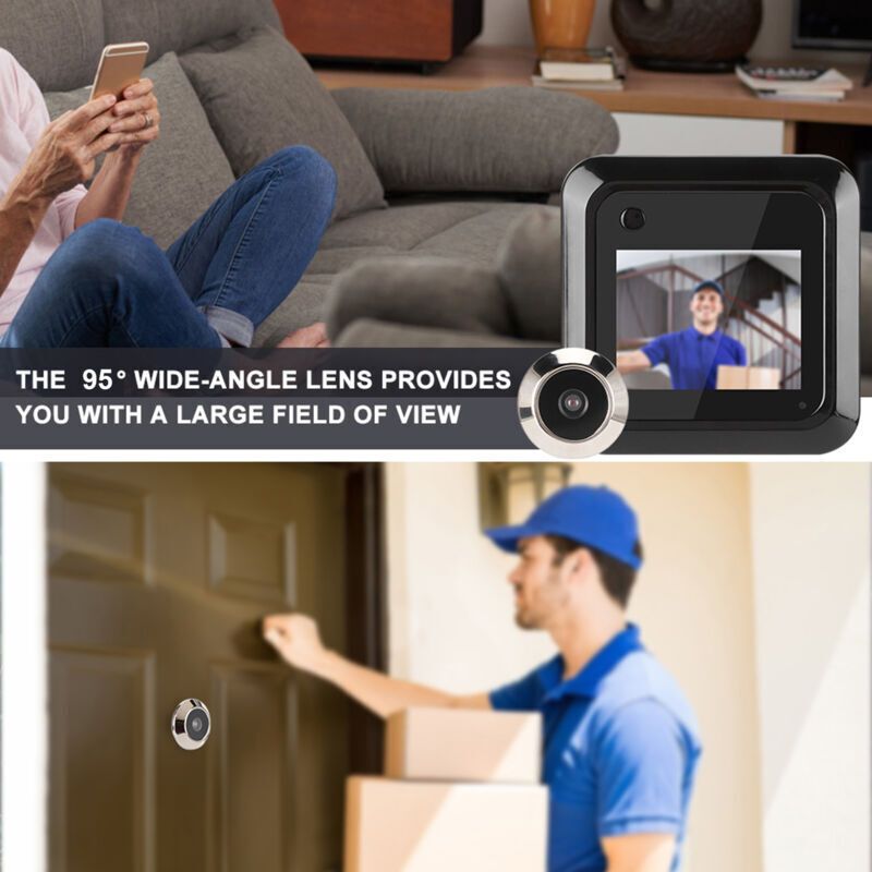 Door Viewer Peephole, Battery Operated Door Viewer, 145 Degree Wide Angle HD Security Apartment for Home - Image 3
