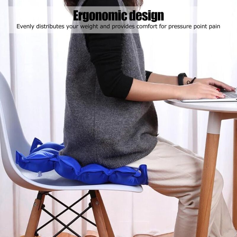 Inflatable Seat Cushion Comfortable Chair Cushion for Wheelchair Use at Home and Office - Image 3