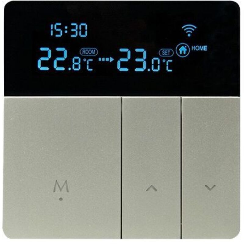 Smart Thermostat Heating Thermostat Electric Floor Heating Thermostat 16A WiFi Electric Floor Heating Thermostat Gray - Image 2