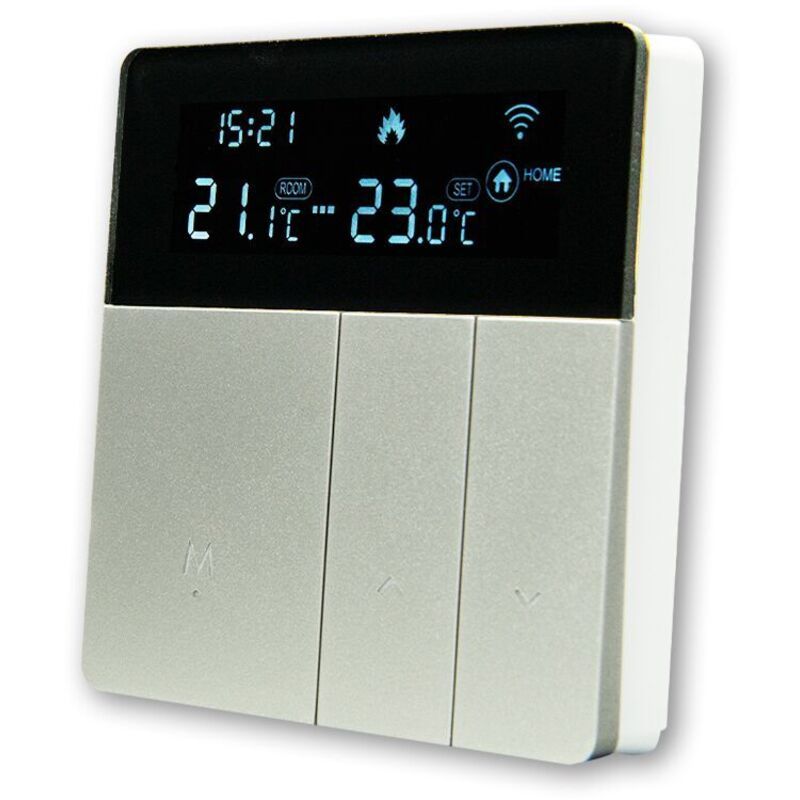 Smart Thermostat Heating Thermostat Electric Floor Heating Thermostat 16A WiFi Electric Floor Heating Thermostat Gray - Image 3