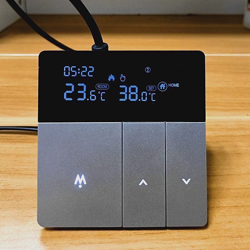 Smart Thermostat Heating Thermostat Electric Floor Heating Thermostat 16A WiFi Electric Floor Heating Thermostat Gray - Image 4