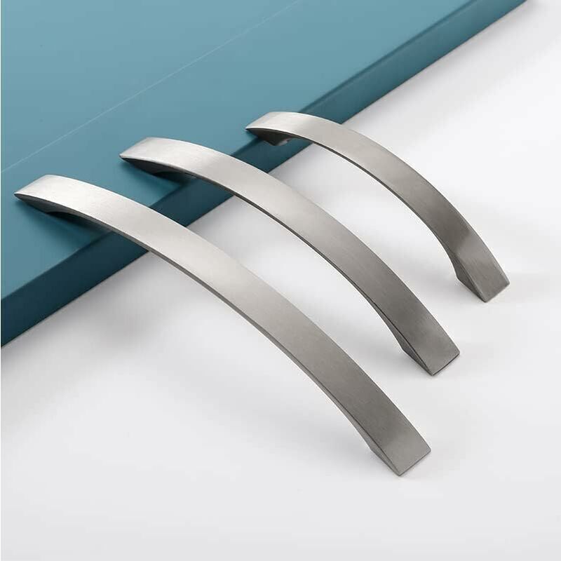 16 Pack Kitchen Cabinet Handles, Chrome, Brushed Nickel Door Handles Kitchen Handle Stainless Steel Kitchen Handle 96 mm - Image 3