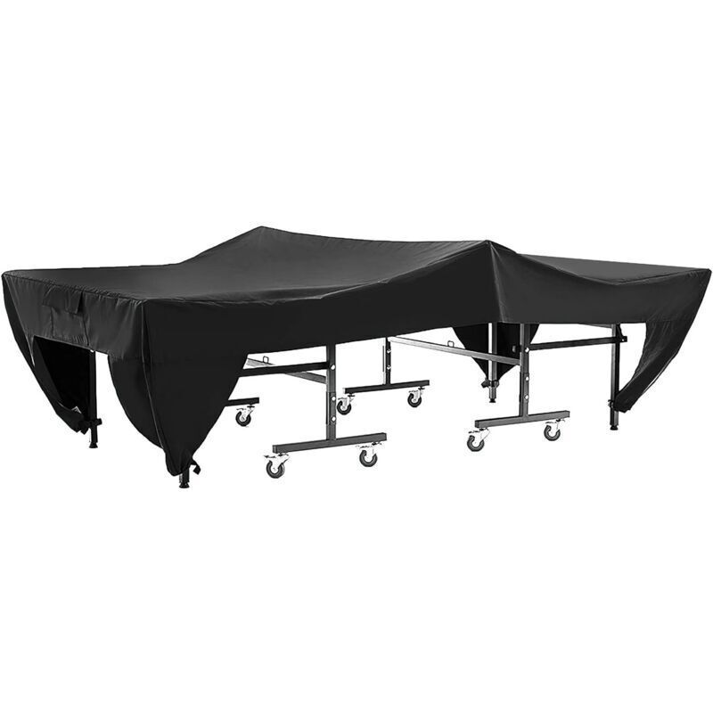 Waterproof Dustproof Table Tennis Cover Black, Black, 280 x 153 x 73 cm - Image 2