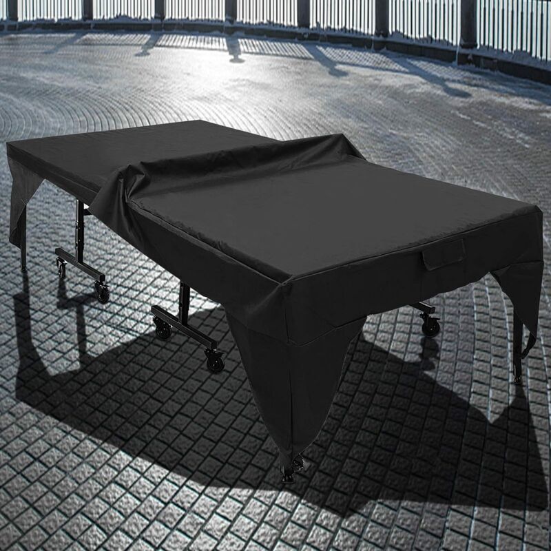 Waterproof Dustproof Table Tennis Cover Black, Black, 280 x 153 x 73 cm - Image 4