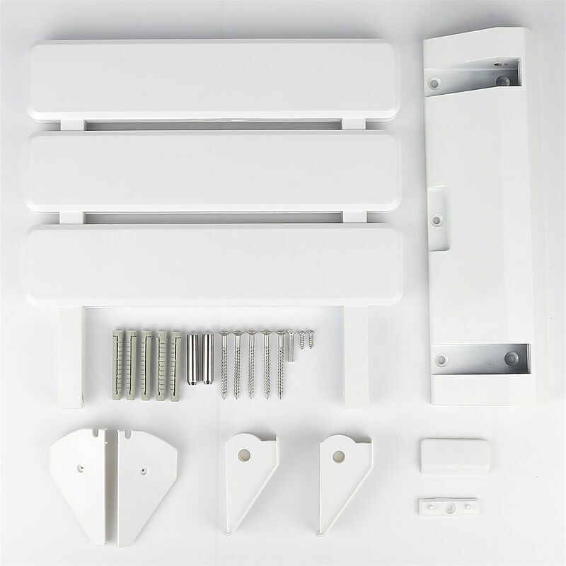 Folding Shower Seat in Aluminum and ABS, 330 x 320 x 70 mm - Image 3