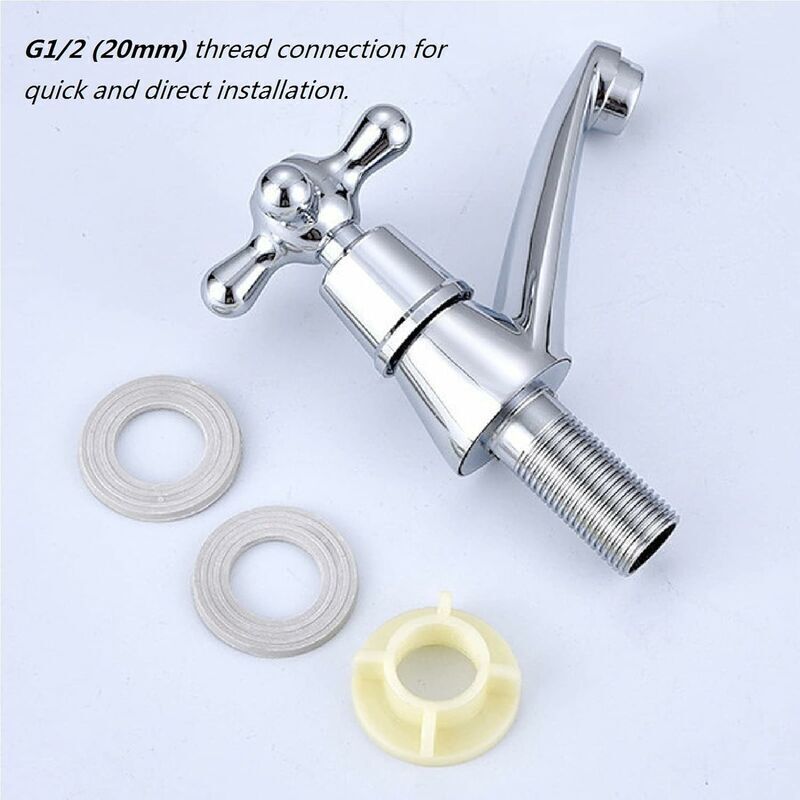 1 Pair Bathroom Sink Faucet Hot and Cold Basin Faucet - Image 2