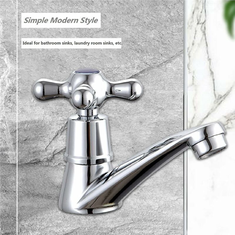 1 Pair Bathroom Sink Faucet Hot and Cold Basin Faucet - Image 4