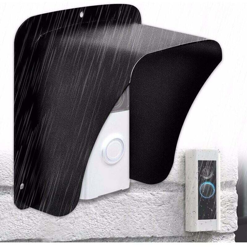 Doorbell Cover, Waterproof Metal Cover Wireless Doorbell for Video Camera, Chime Button, Wireless Doorbell Ring - Image 1
