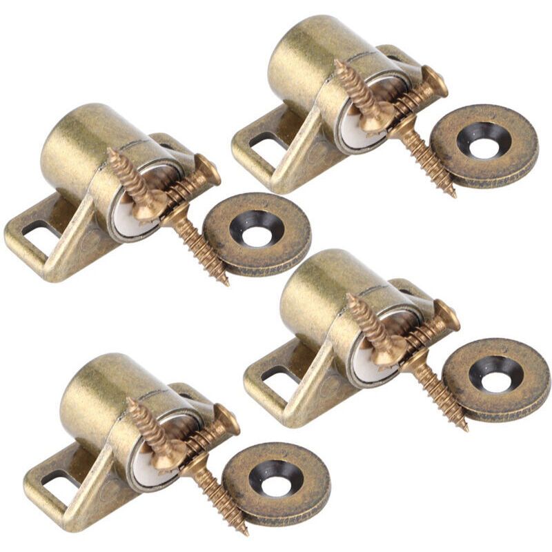 4 Pcs Zinc Alloy Magnetic Door Catch Vintage Zinc Alloy Cabinet Hardware Green Bronze - Image 3