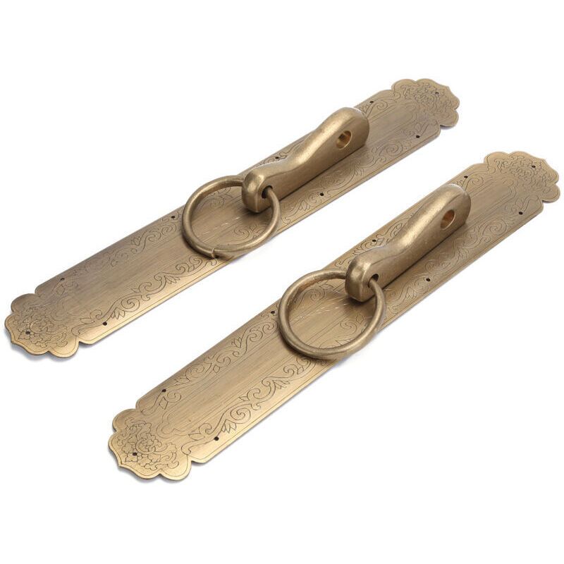 Chinese Style Door Ring Brass Handle Antique Door Handle Furniture Hardware - Image 2