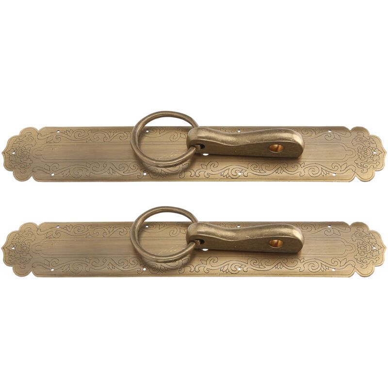 Chinese Style Door Ring Brass Handle Antique Door Handle Furniture Hardware - Image 3