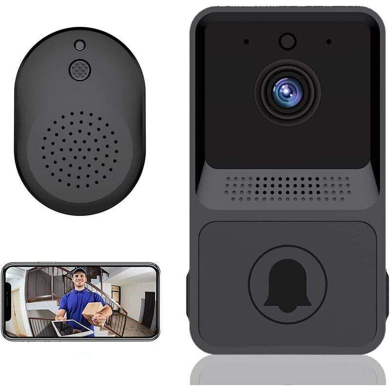1 Pcs Wireless Remote Video Doorbell Smart Home Intercom HD Night Vision WiFi Charging Smart Doorbell Two-Way Talk APP Control - Image 1