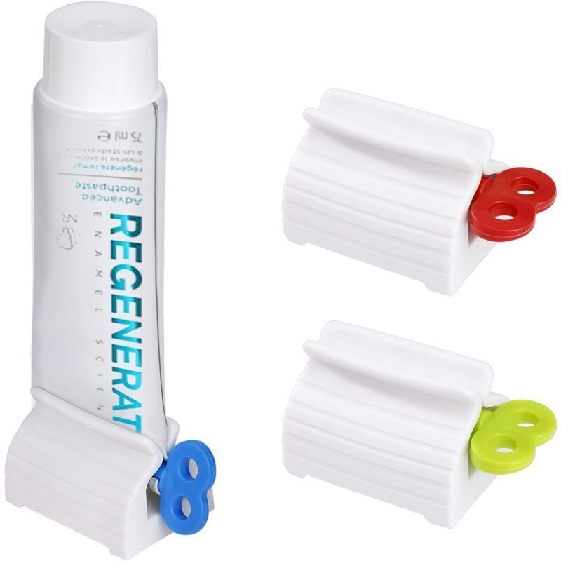 3 Pcs Toothpaste Tube Squeezer Plastic Rotating Toothpaste Dispenser Seat Holder for Paints Cosmetics Cream - Image 1