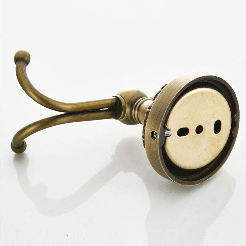 Bathroom Hardware Pendant European Base Wall Hook Brass Retro - Image 3