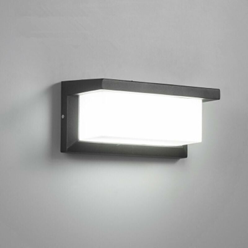 Modern Outdoor Wall Light LED 12W Waterproof IP65 Anthracite Aluminum Lighting Decoration Light for Yard Garden Patio Near Wall Path - Image 1